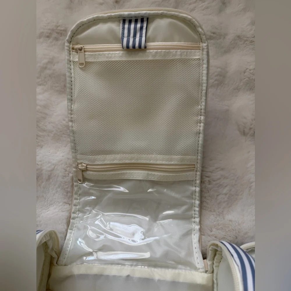 NARWEY Striped Handing Travel Blue and White Makeup/Cosmetic💄Bag Organizer